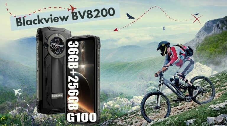 Blackview BV8200 Outdoor Smartphone – Android 14, 6,5"+1,3" Doppelbildschirm, 8800 MAh, IP68, 50 MP Kamera